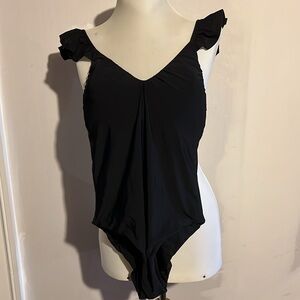 Malai black one piece suit never worn but no tags